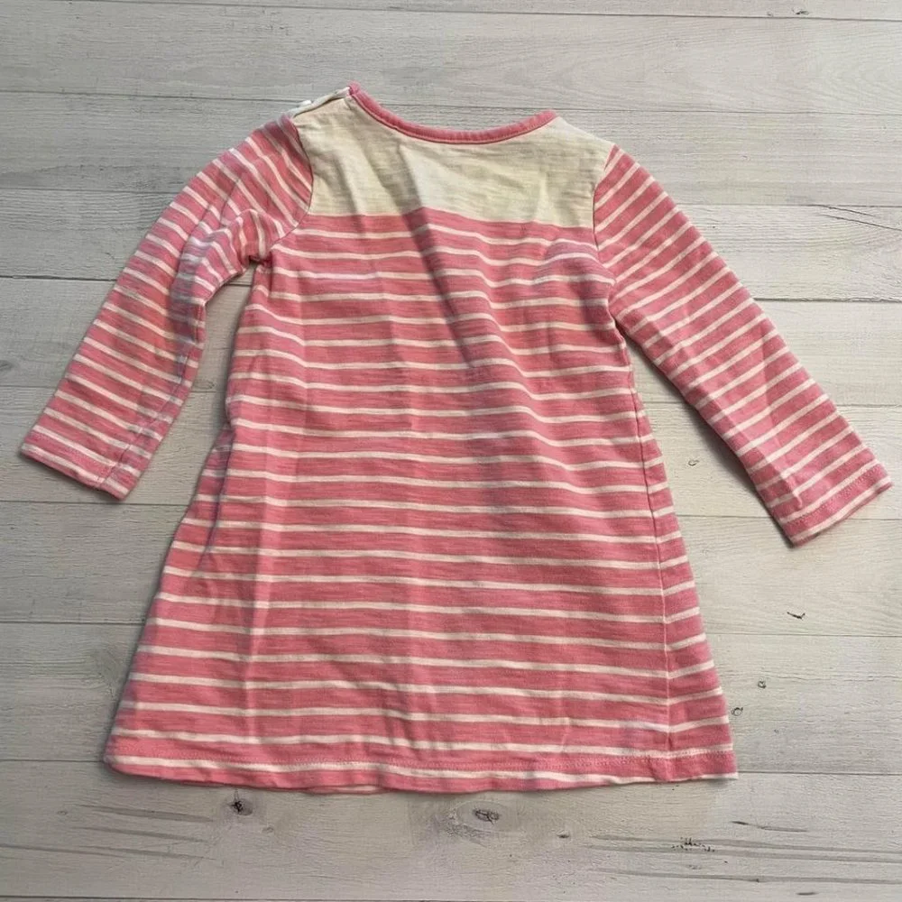 Mini Boden‎ pink/white/gold dress 2/3